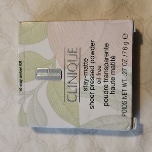 CliniqueStay-Matte Sheer Pressed Powder Oil-free Color 10 Stay Amber (NEW)